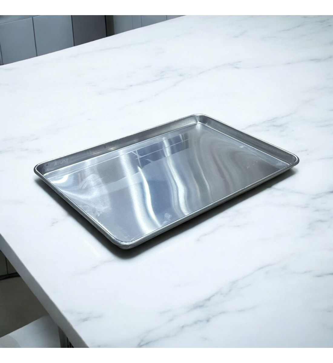 Aluminum serving plate, 60 x 40 x 3 cm