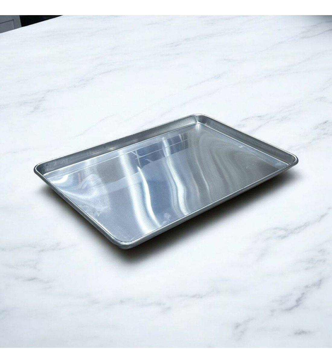 Aluminum serving plate, 60 x 40 x 3 cm