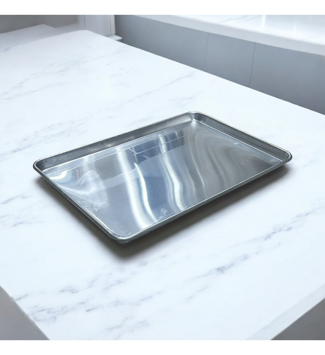 Aluminum serving plate, 60 x 40 x 3 cm