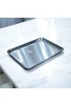 Aluminum serving plate, 40 x 29 x 3 cm