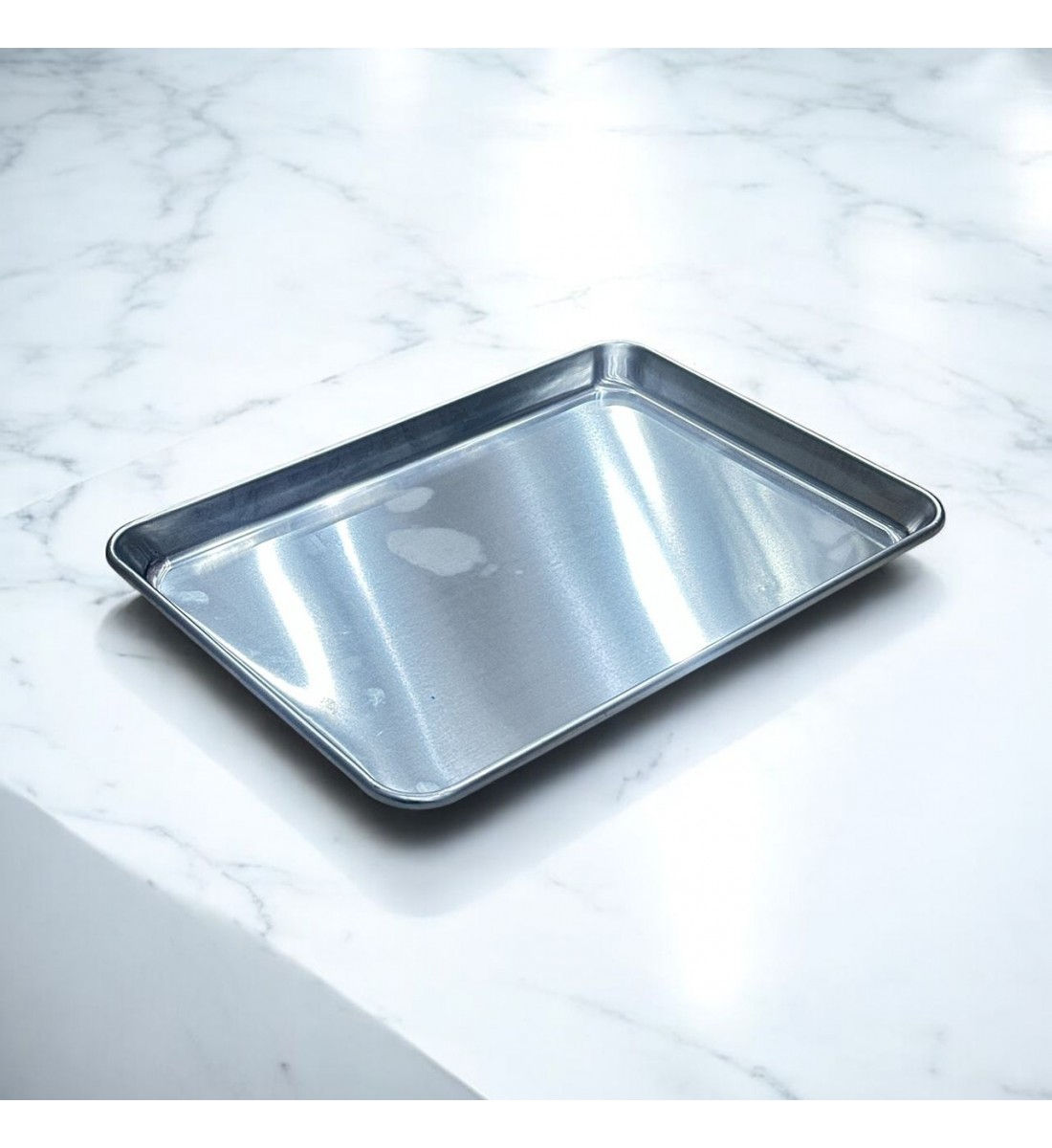 Aluminum serving plate, 40 x 29 x 3 cm