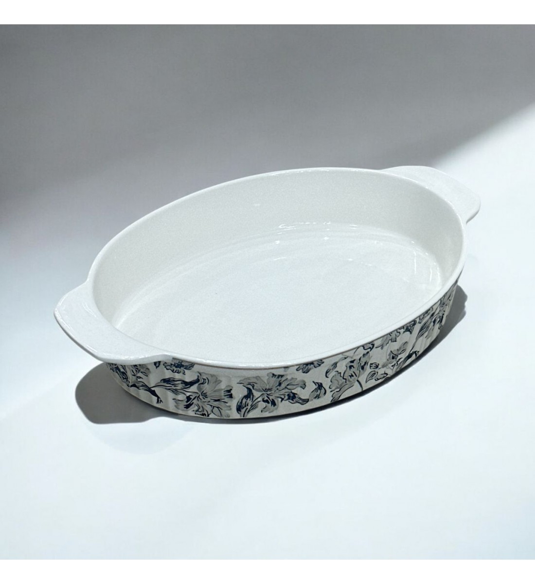 Blue rose oven tray 36 x 20 x 6 cm
