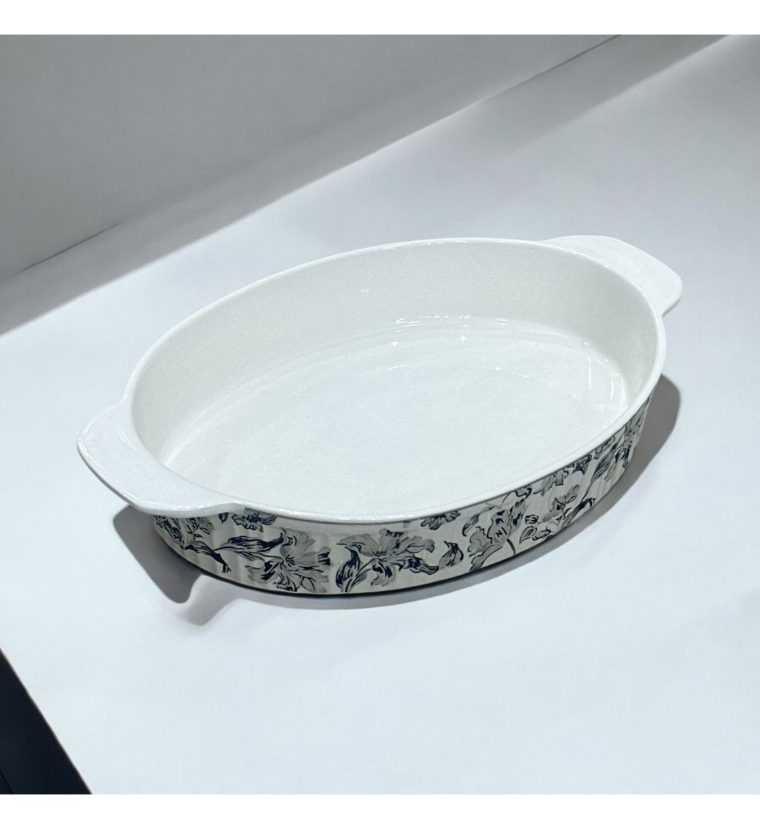 Blue rose oven tray 36 x 20 x 6 cm