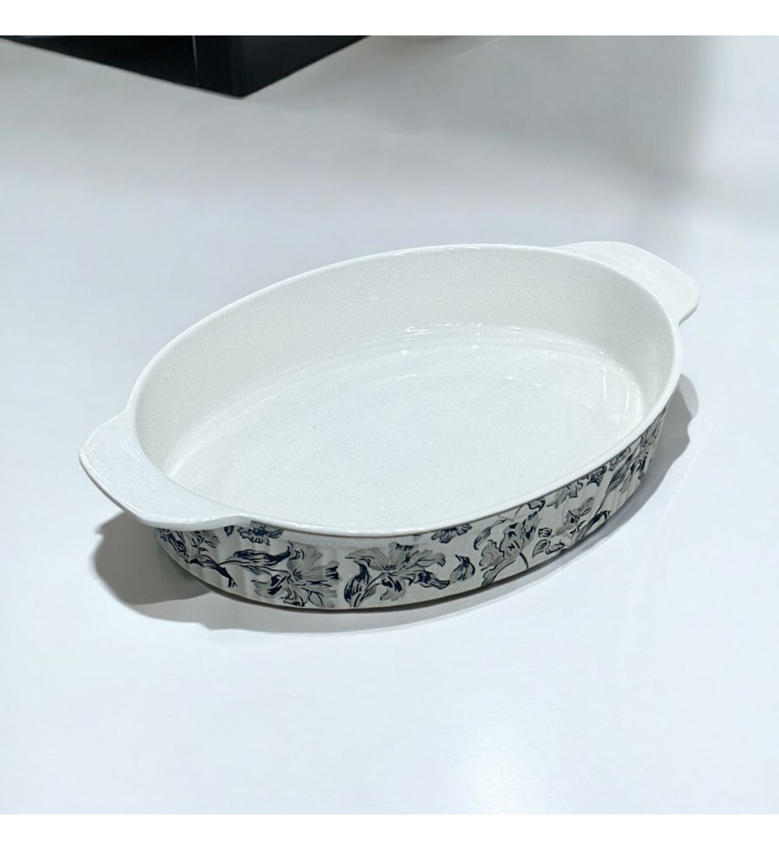 Blue rose oven tray 36 x 20 x 6 cm