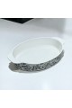 Blue rose oven tray 36 x 20 x 6 cm