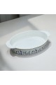 Blue rose oven tray 36 x 20 x 6 cm