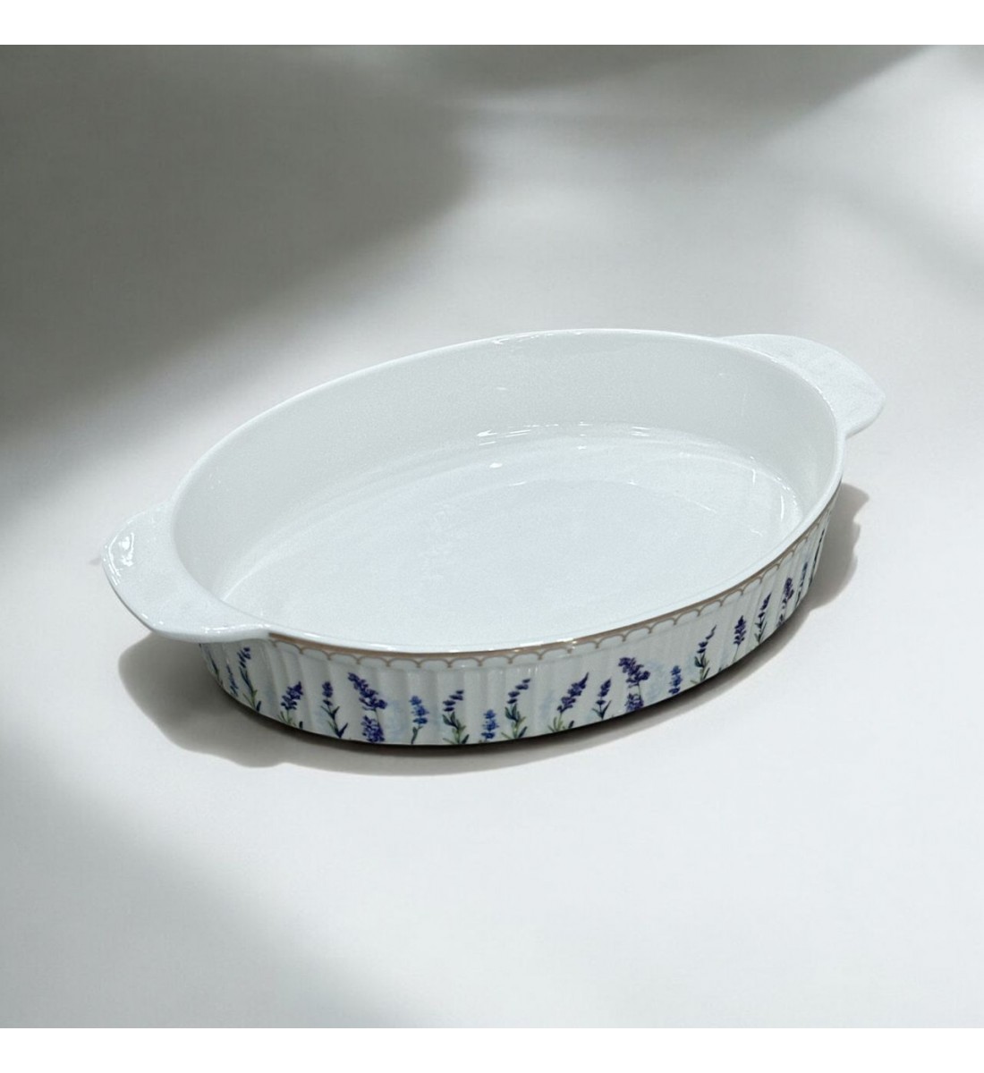 Blue rose oven tray 36 x 20 x 6 cm