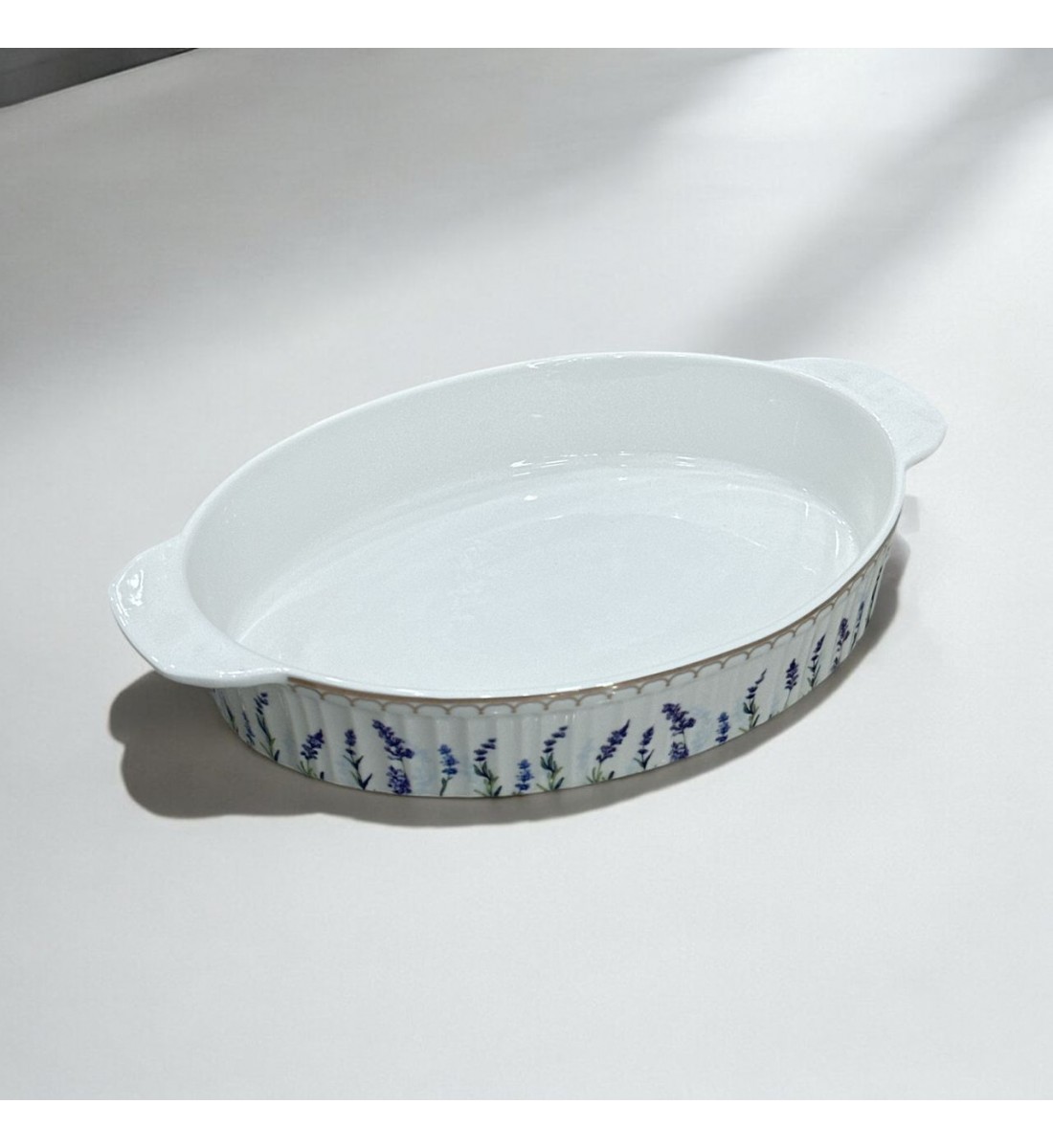 Blue rose oven tray 36 x 20 x 6 cm