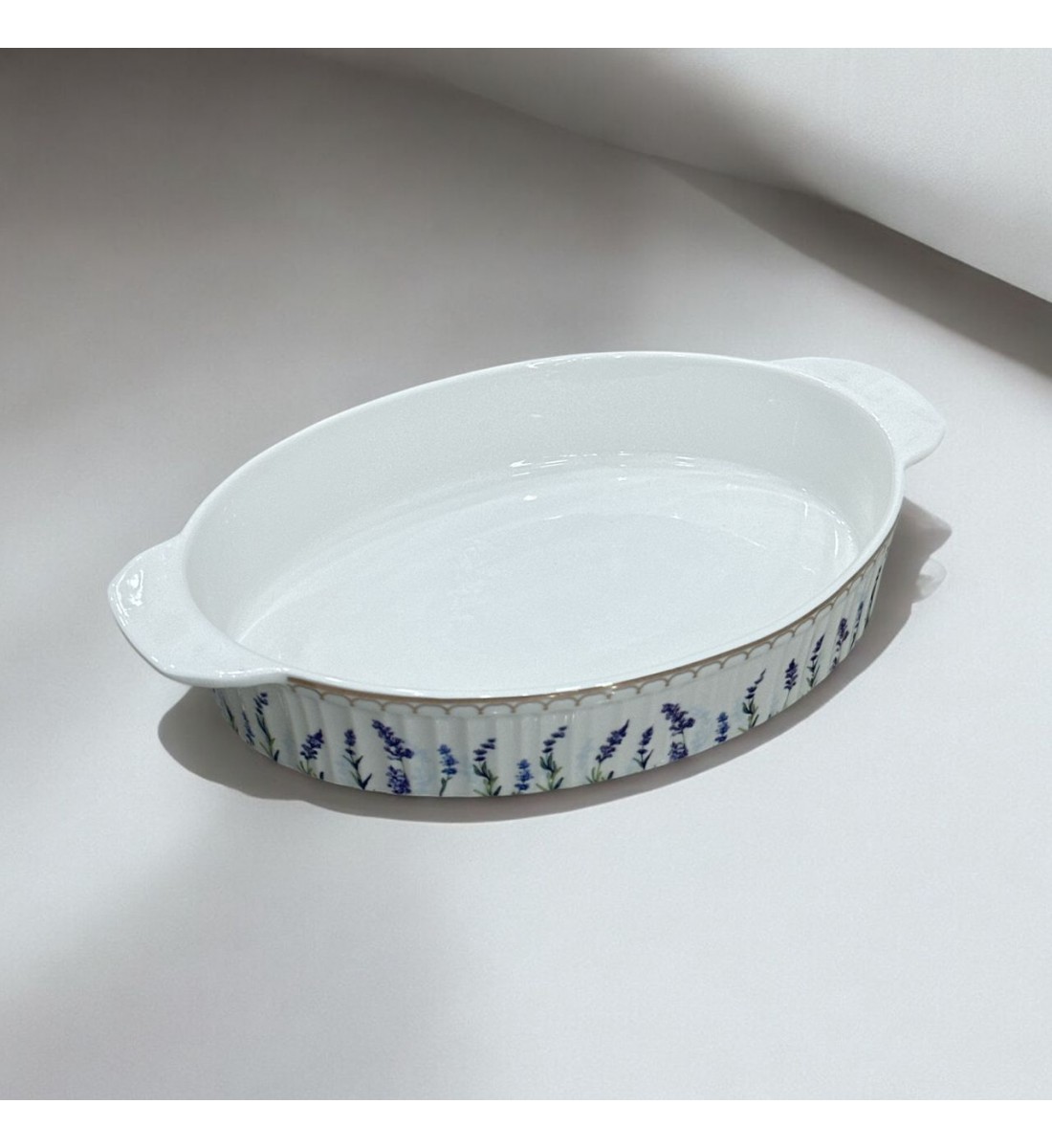 Blue rose oven tray 36 x 20 x 6 cm
