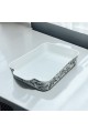 Blue rose oven tray 36 x 20 x 6 cm