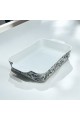 Blue rose oven tray 36 x 20 x 6 cm