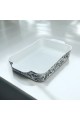 Blue rose oven tray 36 x 20 x 6 cm