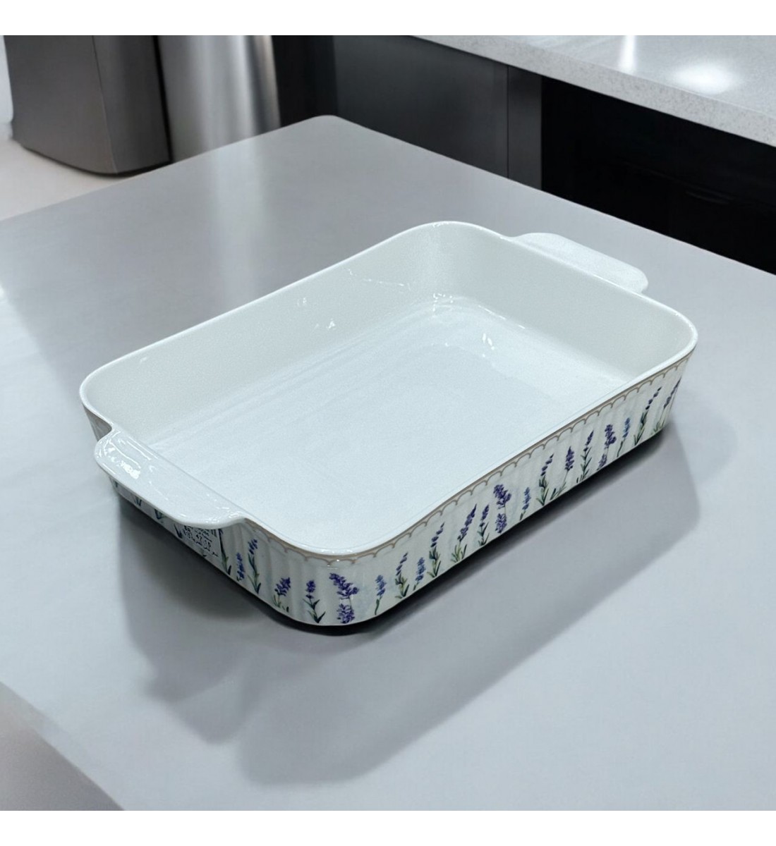 Blue rose oven tray 36 x 20 x 6 cm