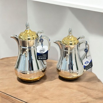  طقم ترامس يتصميم عصري باللون الفضي والذهبي