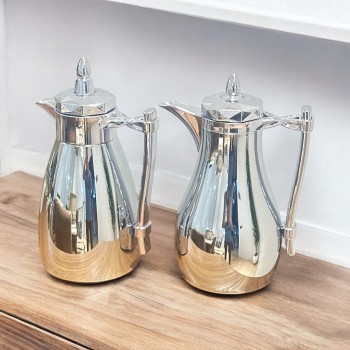  طقم ترامس يتصميم عصري الدانة كروم فضي 