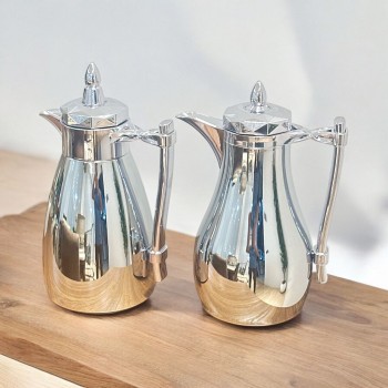  طقم ترامس يتصميم عصري الدانة كروم فضي 