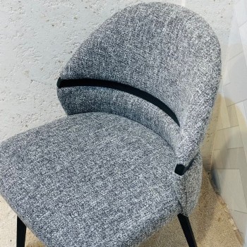 كرسي طعام أرخميدس قماش بوكلية خشب البلوط 80×50×50سم 