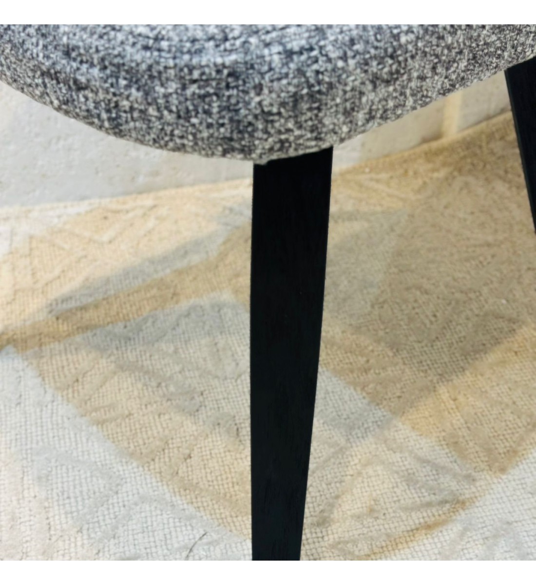 كرسي طعام أرخميدس قماش بوكلية خشب البلوط 80×50×50سم 