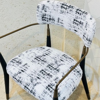 كرسي سفرة قماش  حديد - إيلا 77×56×43سم 