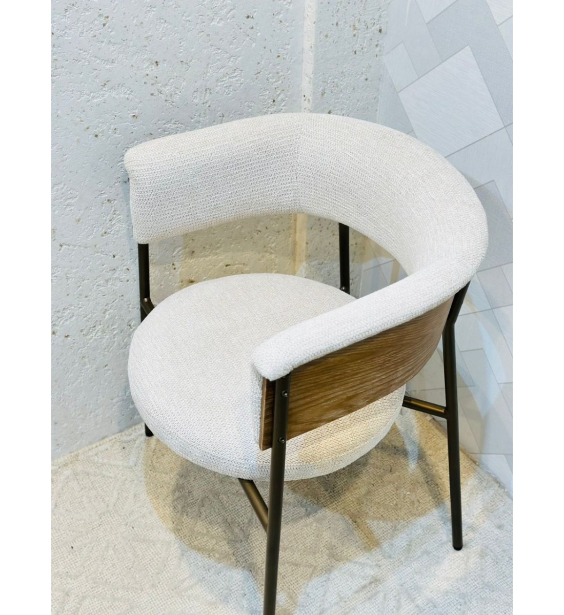 كرسي سفرة قماش  حديد - إيلا70×40×55سم 