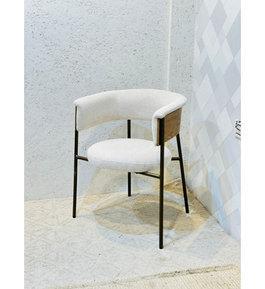 كرسي سفرة قماش  حديد - إيلا70×40×55سم 