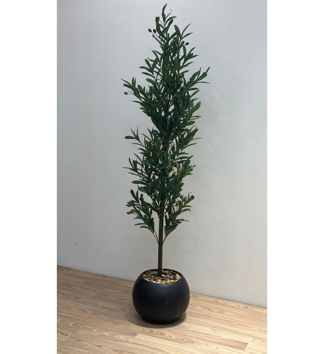 Artificial olive tree, black, 175 cm