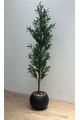 Artificial olive tree, black, 175 cm