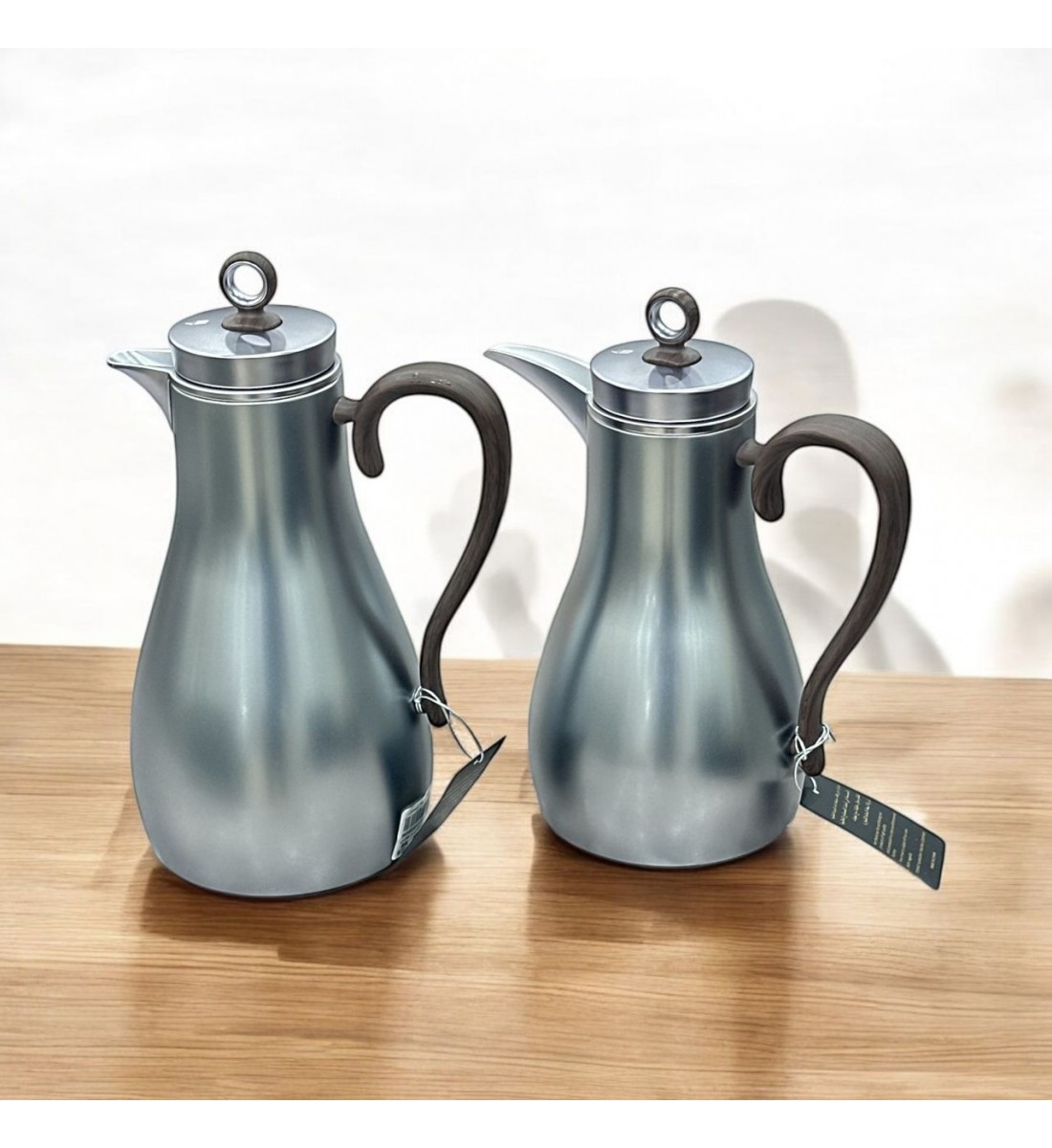 طقم ترامس ميرا - فضي مطفي يد خشبي 2قطع طقم ترامس ميرا - فضي مطفي يد خشبي 2قطع