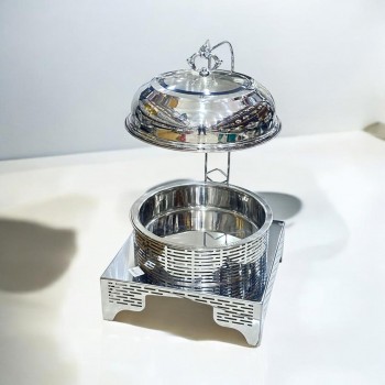 سخان طعام من الستانلس ستيل هندي غطاء استيل –6لتر 