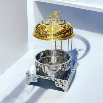 سخان طعام من الستانلس ستيل هندي غطاء استيل –6لتر 