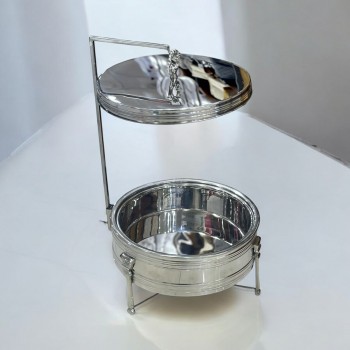 سخان طعام من الستانلس ستيل هندي غطاء استيل –8لتر 