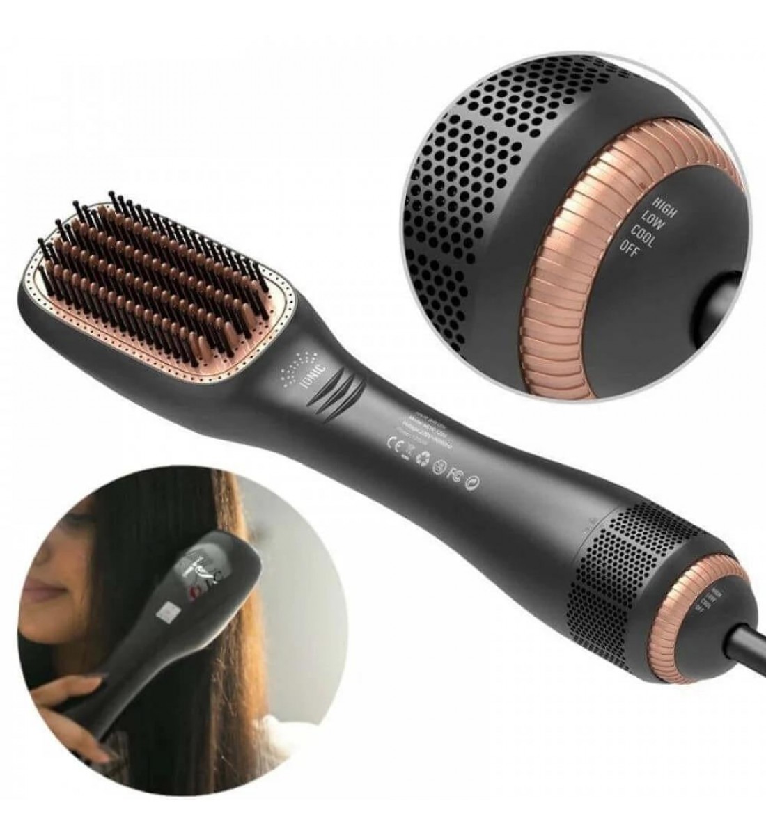 مشط شعر دي ال سي كهربائي حراري 1200 واط DLC-36223