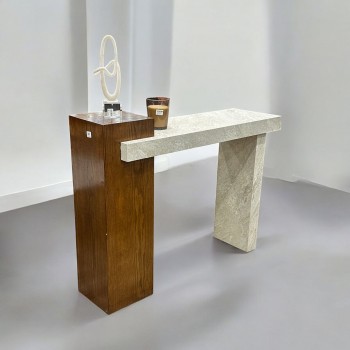 مدخل بديل رخام سطح بديل الرخام بيج  علي بني 100×130×40سم  (منتج تفصيل ) 