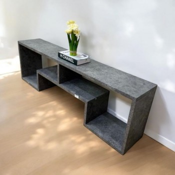 طاولة تلفزيون 160 سم لون رمادي