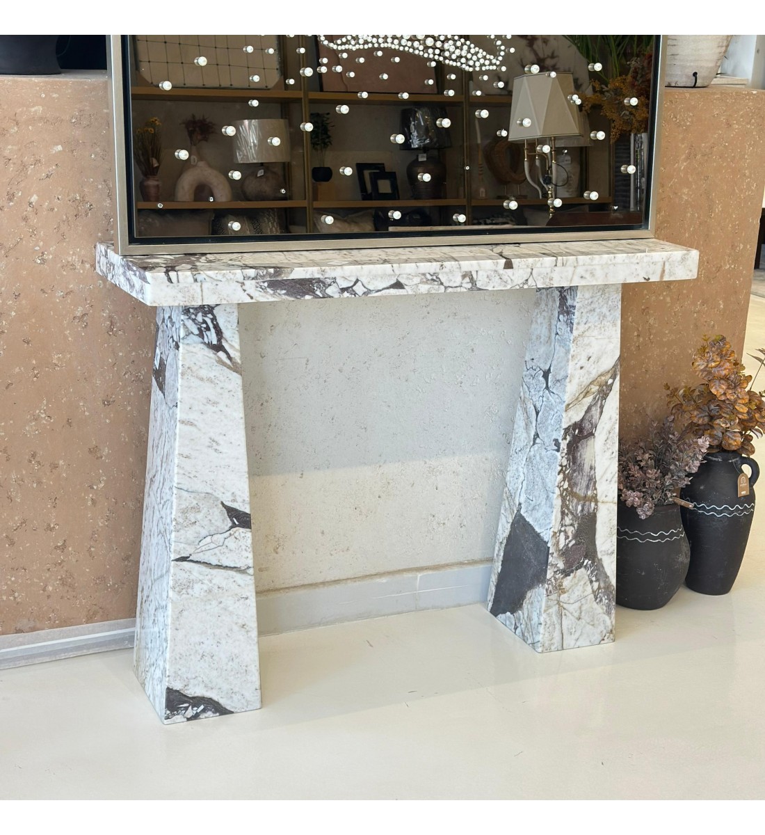 طاولة كونسول رخام 120×35×90 (منتج تفصيل ) طاولة كونسول رخام 120×35×90 (منتج تفصيل )