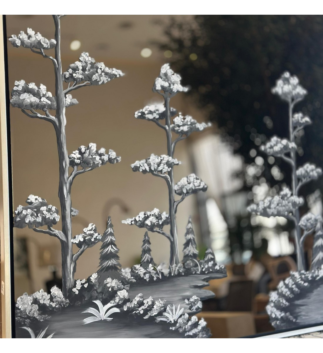 مرايا جداريه ديكور رسمة 200×120سم مرايا جداريه ديكور رسمة 200×120سم