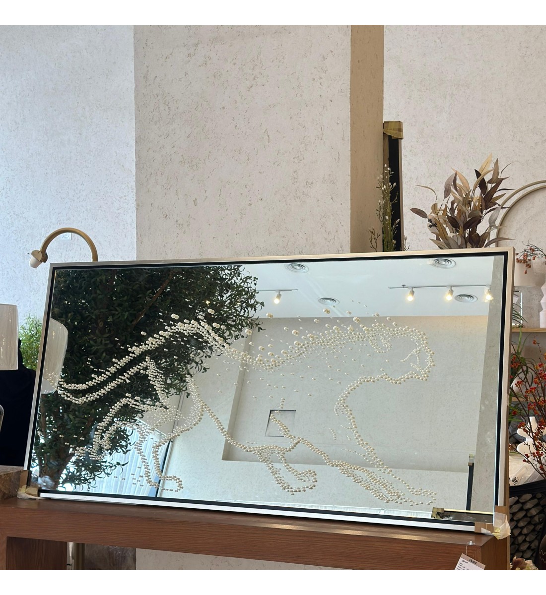 مرايا جداريه رسمة صدف 200×100سم