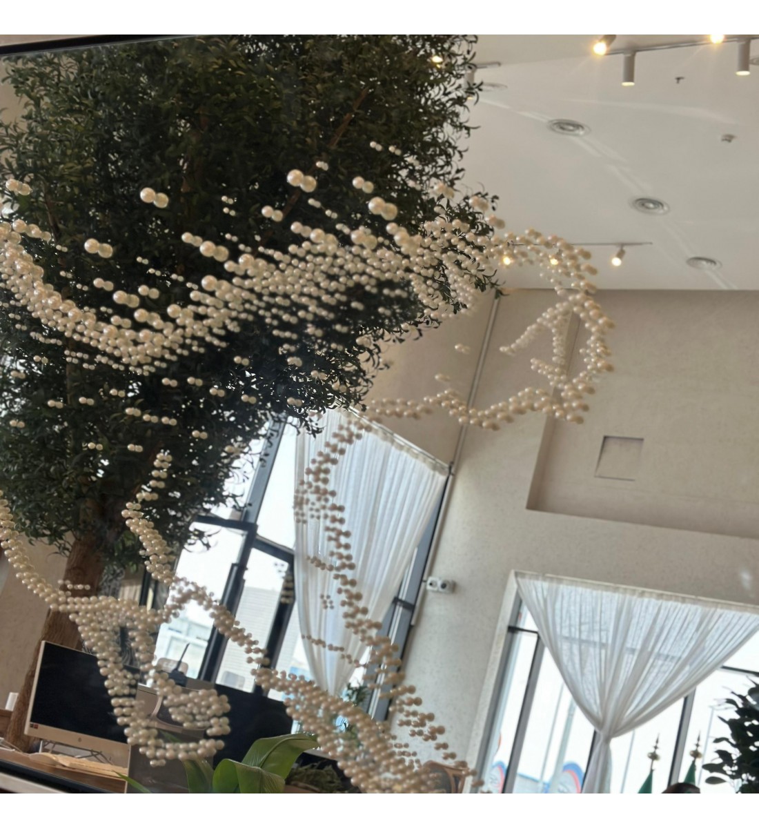 مرايا جداريه رسمة صدف 200×100سم