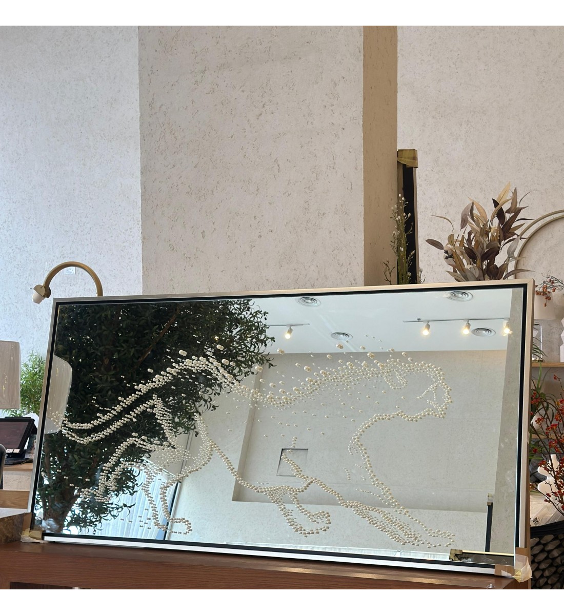 مرايا جداريه رسمة صدف 200×100سم