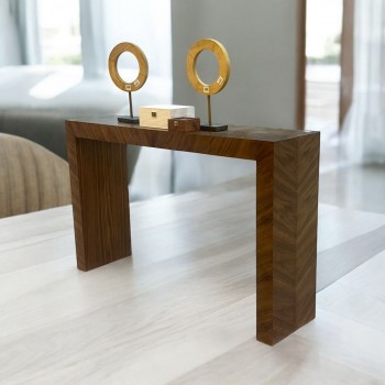 مدخل - كنسول خشبي قشره الجوز 130×40×100سم 