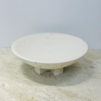 صحن تقديم ضيافة فاخر من شبيه الرخام  – بيج  24×24×8سم 