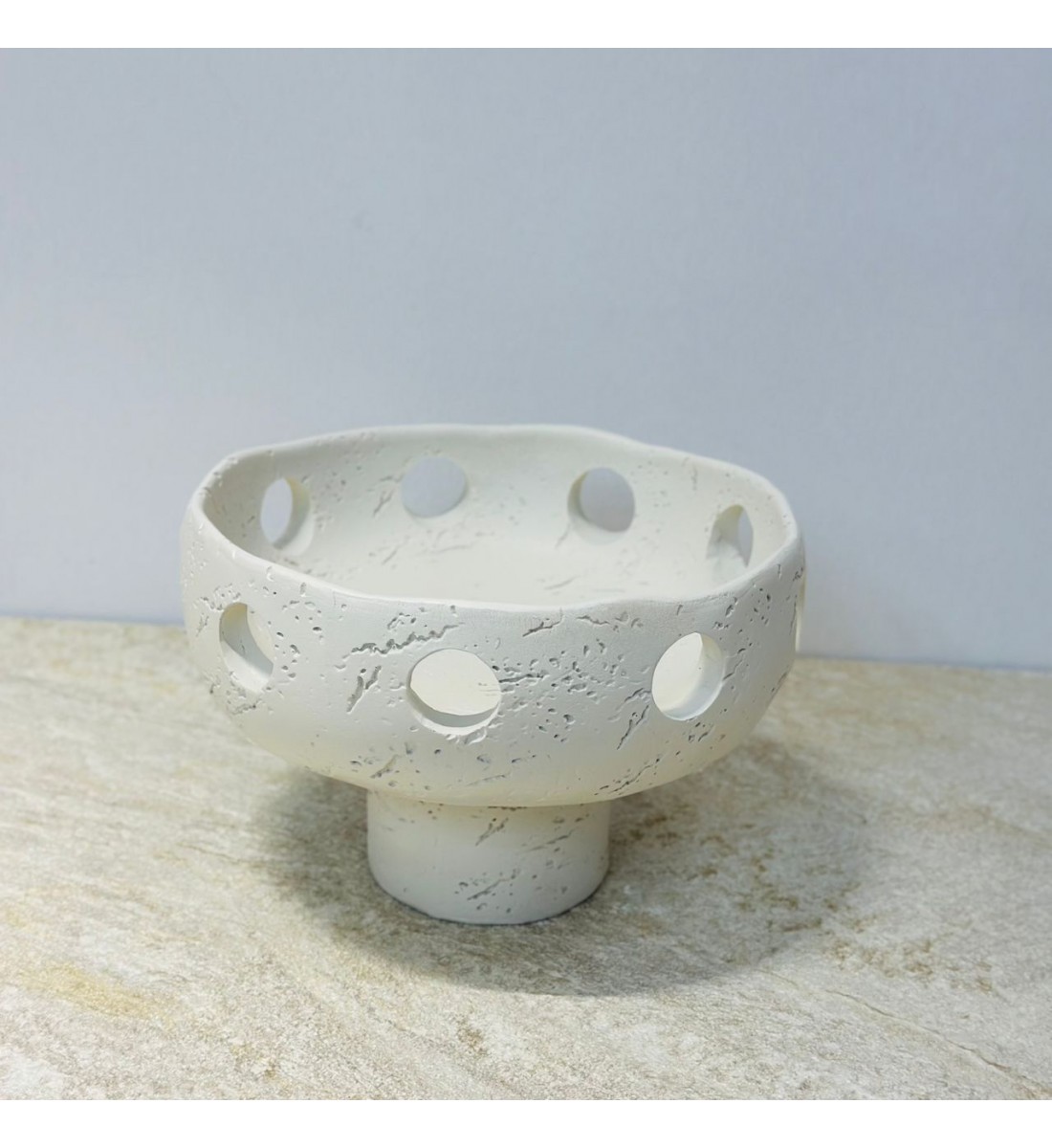 صحن تقديم ضيافة فاخر من شبيه الرخام – ابيض 19×19×13سم صحن تقديم ضيافة فاخر من شبيه الرخام – ابيض 19×19×13سم