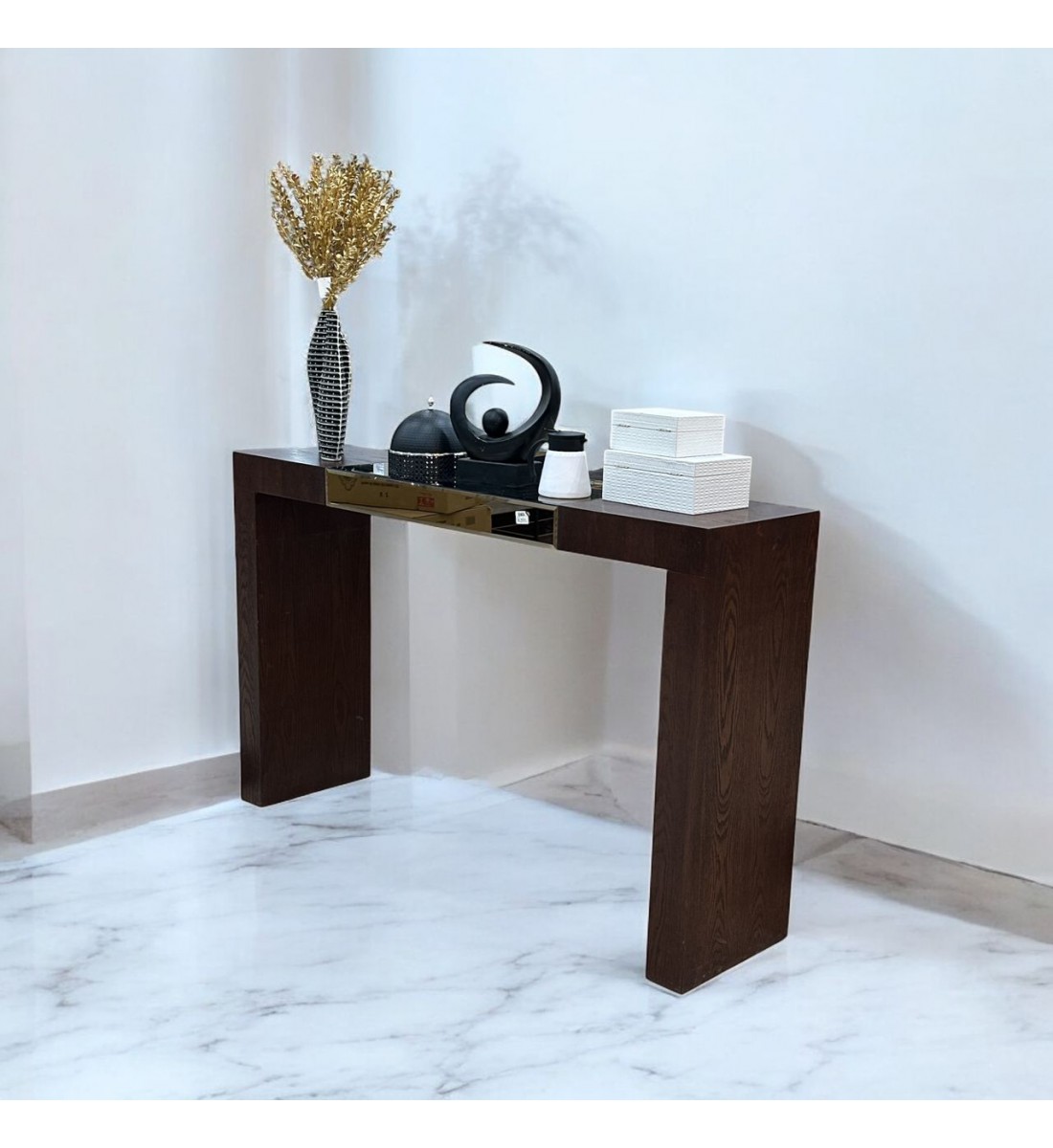 مدخل - كنسول خشبي مرايا160×40×100سم مدخل - كنسول خشبي مرايا160×40×100سم