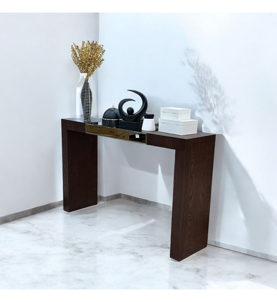 مدخل - كنسول خشبي مرايا160×40×100سم مدخل - كنسول خشبي مرايا160×40×100سم