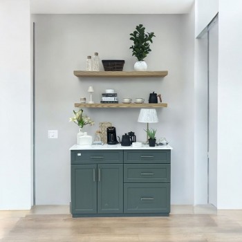 ركن كوفي  زيتي مع رفوف 