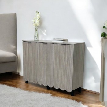 Modern shoe rack with a distinctive and contemporary design, 3 doors