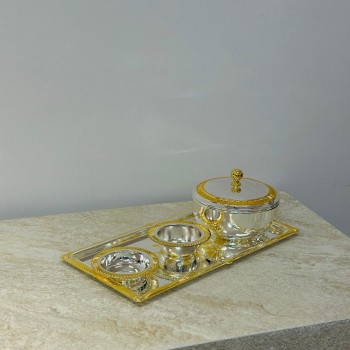 طقم تمرية ستانلس ستيل 13 سم