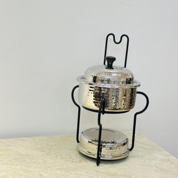 سخان طعام من الستانلس ستيل هندي غطاء استيل –1لتر  