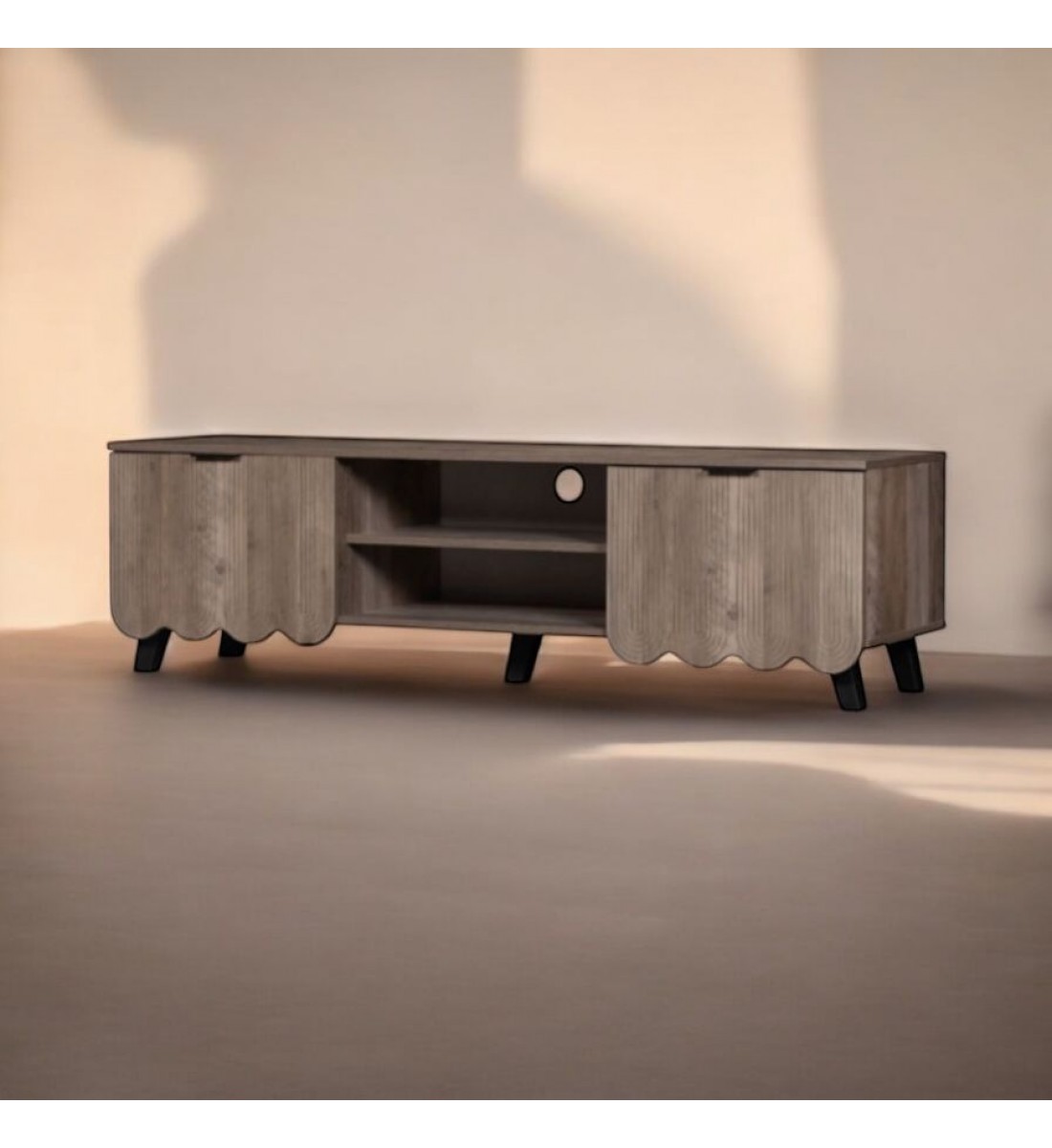 طاولة شاشة بلازما تلفاز تصميم انيق 160سم طاولة شاشة بلازما تلفاز تصميم انيق 160سم