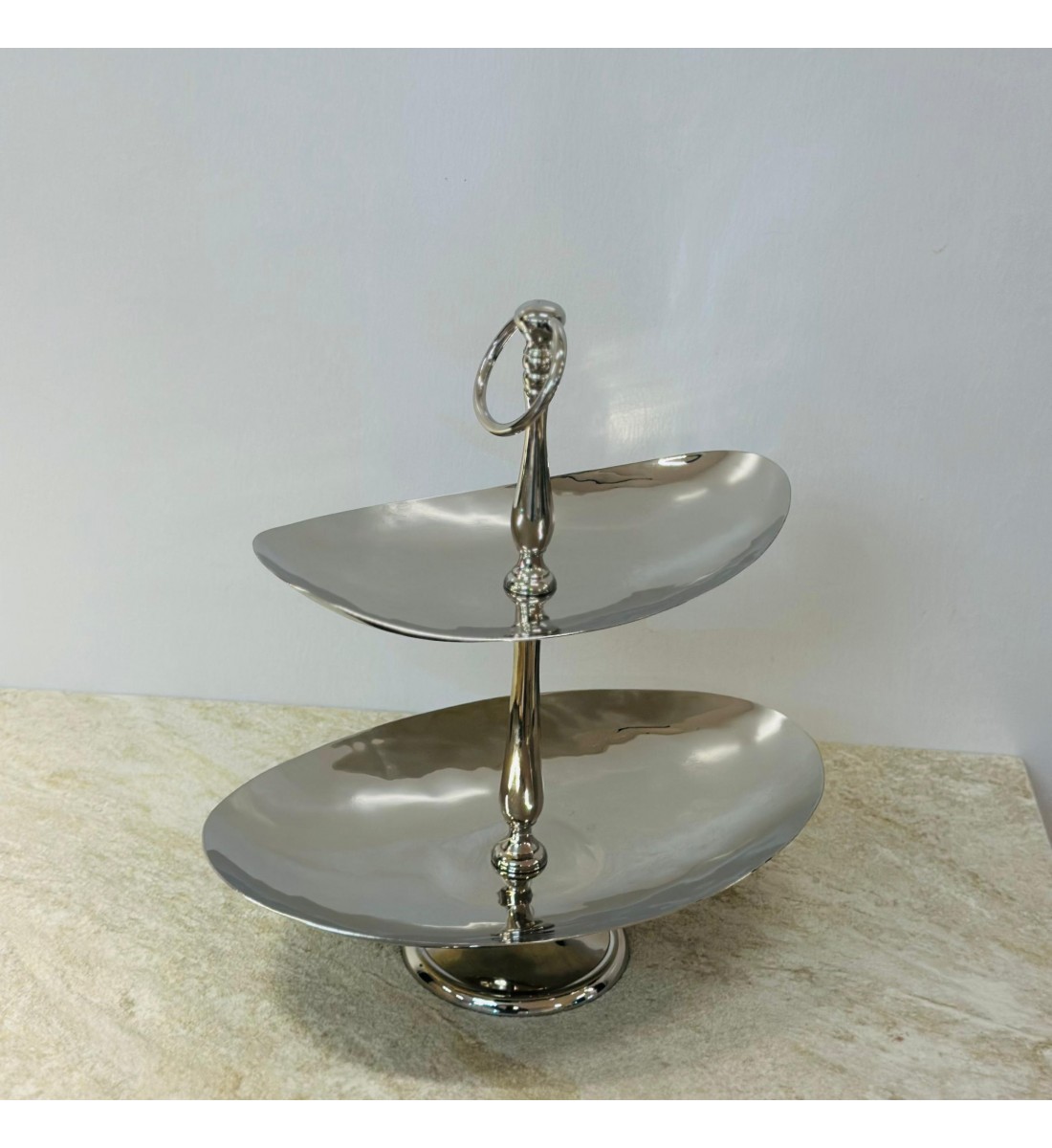 حامل كيك مستويين طابقين 34×30×20سم حامل كيك مستويين طابقين 34×30×20سم